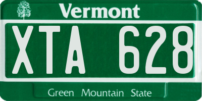 VT license plate XTA628