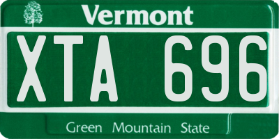 VT license plate XTA696