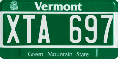 VT license plate XTA697