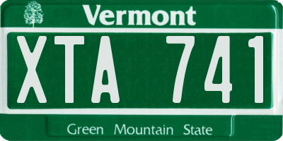 VT license plate XTA741