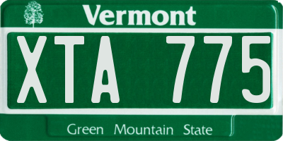 VT license plate XTA775