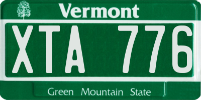 VT license plate XTA776