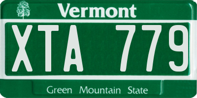 VT license plate XTA779