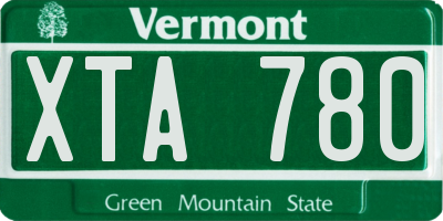 VT license plate XTA780
