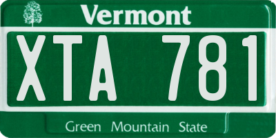 VT license plate XTA781