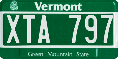 VT license plate XTA797