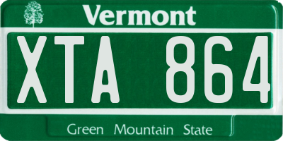VT license plate XTA864