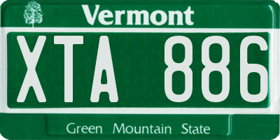 VT license plate XTA886