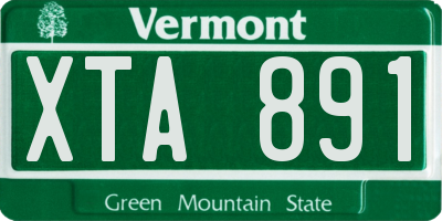 VT license plate XTA891