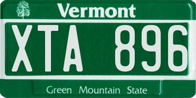 VT license plate XTA896