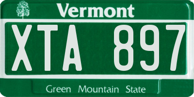 VT license plate XTA897