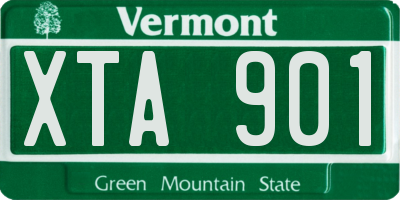 VT license plate XTA901