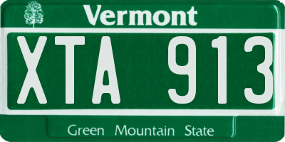 VT license plate XTA913