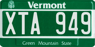 VT license plate XTA949