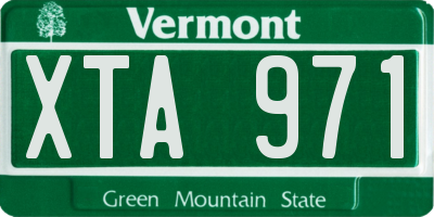 VT license plate XTA971