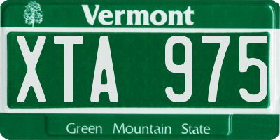 VT license plate XTA975