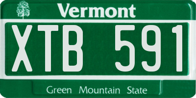 VT license plate XTB591
