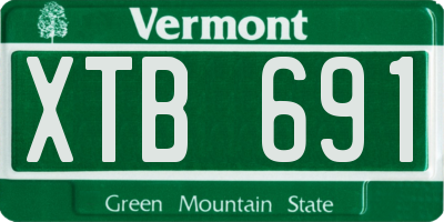 VT license plate XTB691