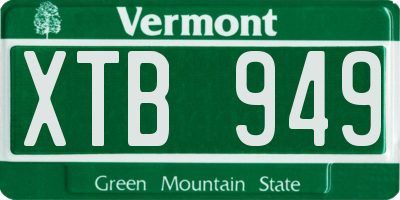 VT license plate XTB949