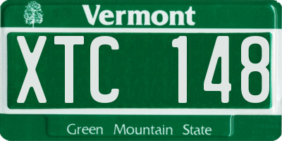 VT license plate XTC148