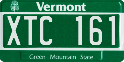 VT license plate XTC161