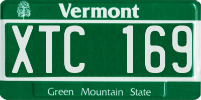 VT license plate XTC169