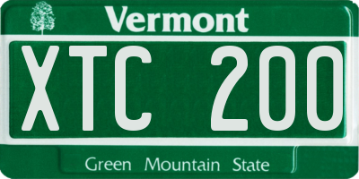 VT license plate XTC200