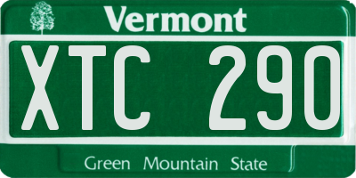 VT license plate XTC290