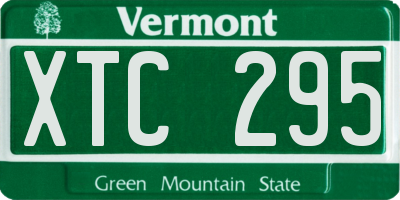 VT license plate XTC295
