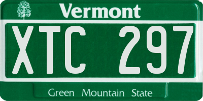 VT license plate XTC297