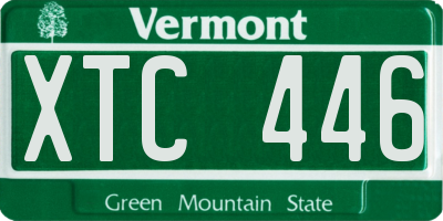 VT license plate XTC446