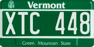 VT license plate XTC448