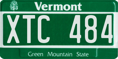VT license plate XTC484