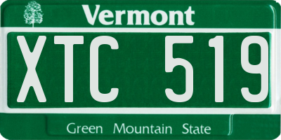 VT license plate XTC519