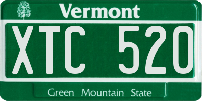 VT license plate XTC520