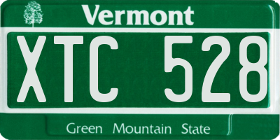 VT license plate XTC528
