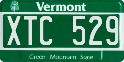 VT license plate XTC529