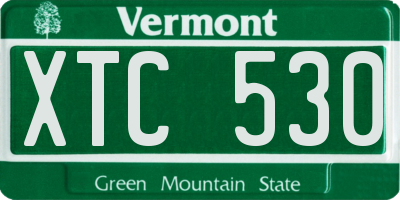 VT license plate XTC530