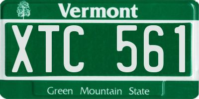VT license plate XTC561