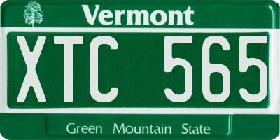 VT license plate XTC565