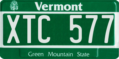 VT license plate XTC577