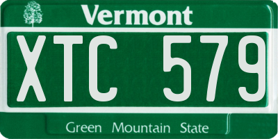 VT license plate XTC579