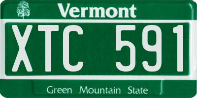 VT license plate XTC591
