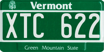 VT license plate XTC622
