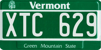 VT license plate XTC629