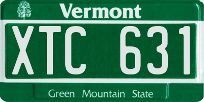 VT license plate XTC631