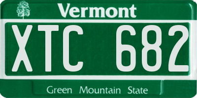VT license plate XTC682