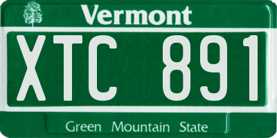VT license plate XTC891