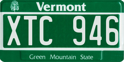 VT license plate XTC946