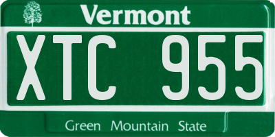 VT license plate XTC955